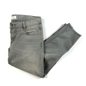 Free People Gray Distressed Crop Skinny Jeans 27